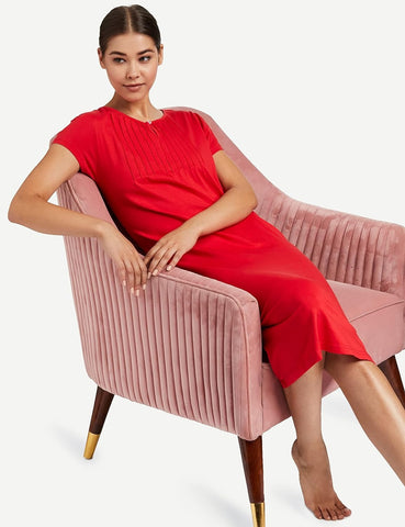 Amazon Brand - Eden & Ivy Women's Cotton Knee Length Night Gown